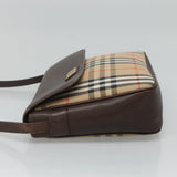 Burberry Nova Check Beige Canvas Shoulder Bag ( )