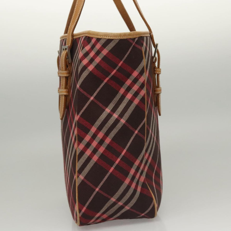Burberry Nova Check Pink Canvas Tote Bag ( )