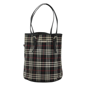 Burberry Nova Check Multicolour Synthetic Tote Bag ( )