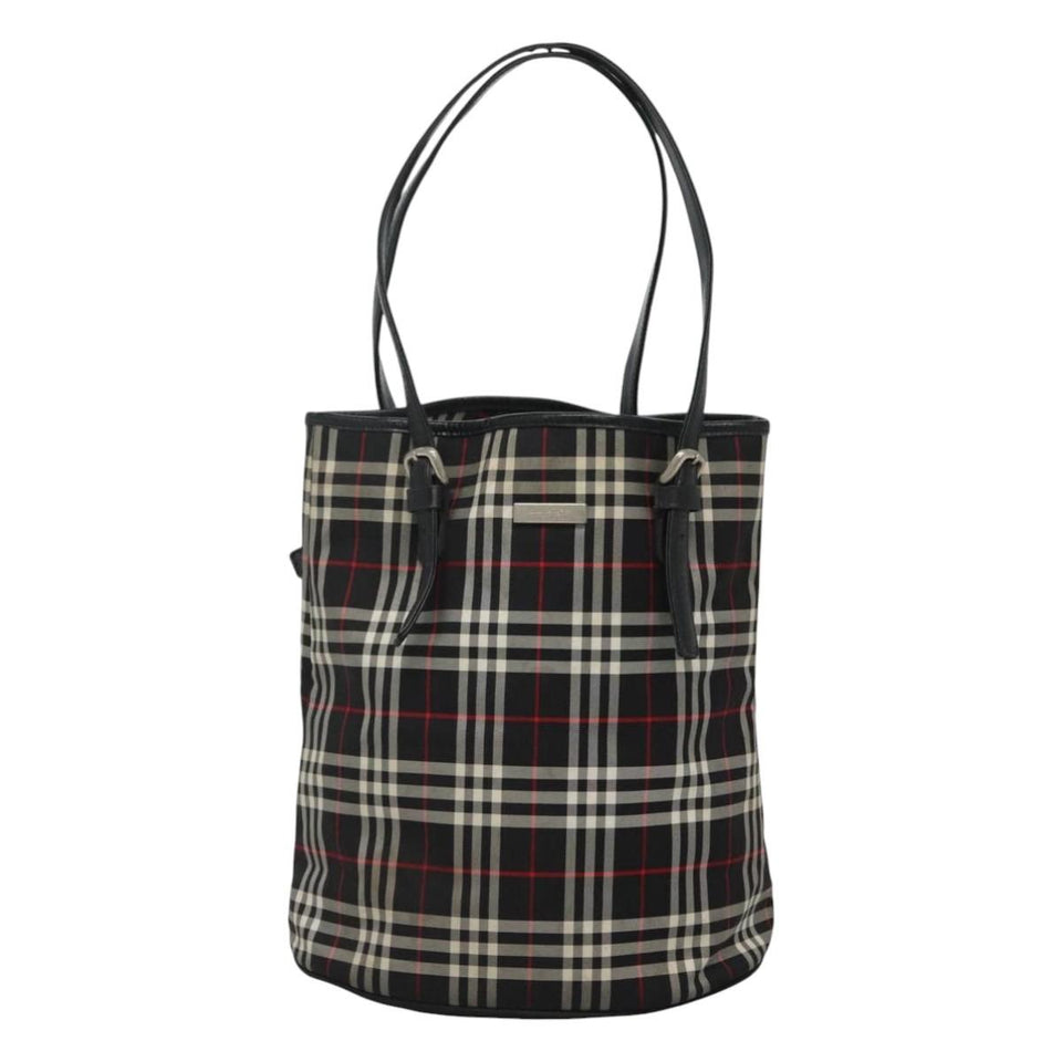 Burberry Nova Check Multicolour Synthetic Tote Bag ( )
