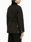 Luxury Burberry Diamond Quilted Nylon Jacket Black