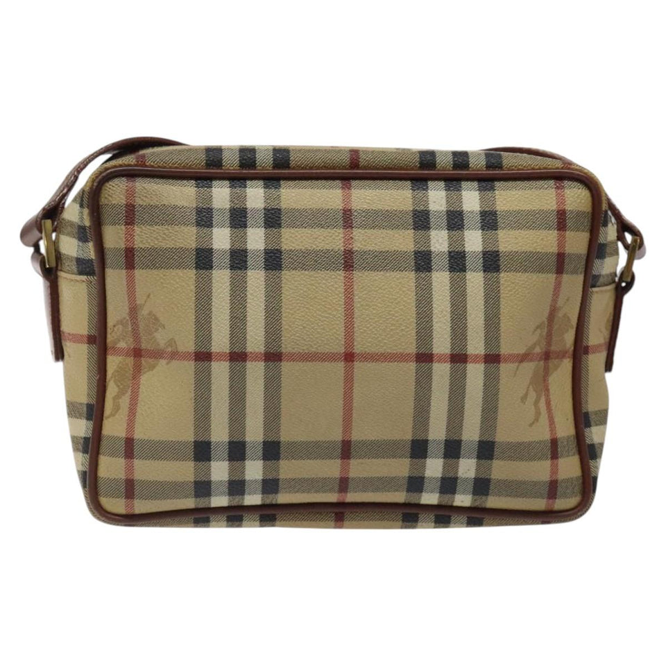 Burberry Haymarket Beige Canvas Shoulder Bag ( )