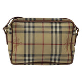 Burberry Haymarket Beige Canvas Shoulder Bag ( )