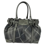 Burberry Nova Check Black Canvas Tote Bag ( )