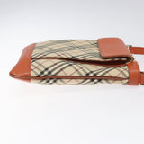 Burberry Nova Check Beige Canvas Shoulder Bag ( )