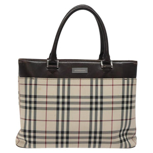 Burberry Nova Check Beige Synthetic Tote Bag ( )