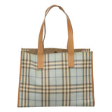 Burberry Nova Check Blue Canvas Tote Bag ( )