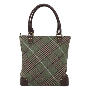Burberry Green Wool Tote Bag ( )
