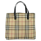Burberry Nova Check Beige Canvas Handbag ( )