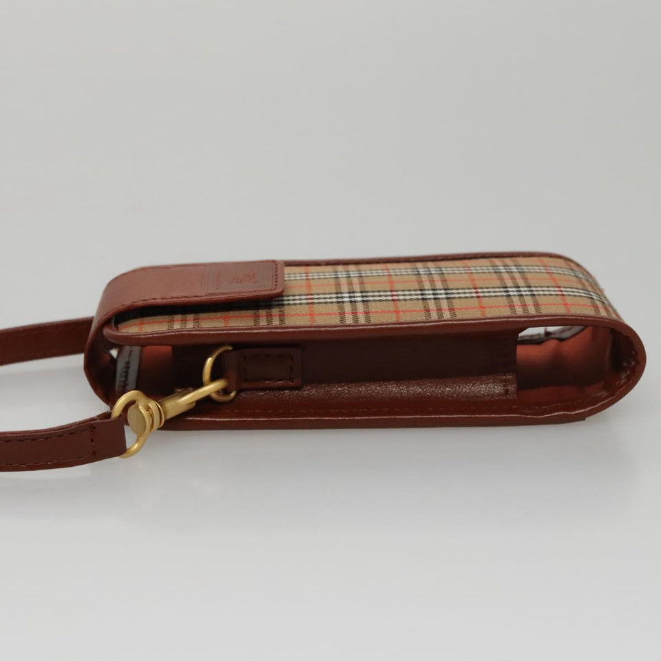 Burberry Nova Check Beige Canvas Clutch Bag ( )