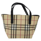 Burberry Nova Check Beige Canvas Handbag ( )