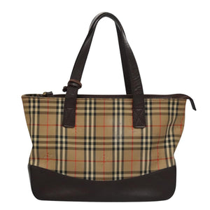 Burberry Nova Check Beige Canvas Shoulder Bag ( )