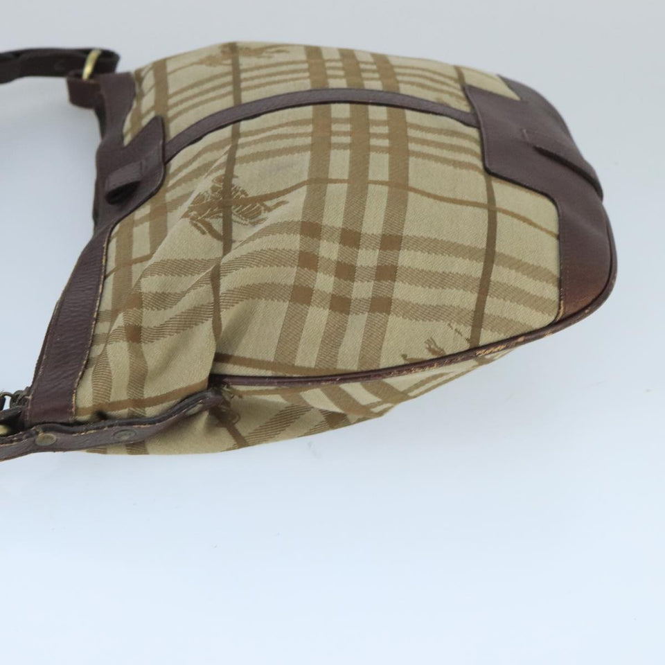 Burberry Nova Check Beige Canvas Shoulder Bag ( )