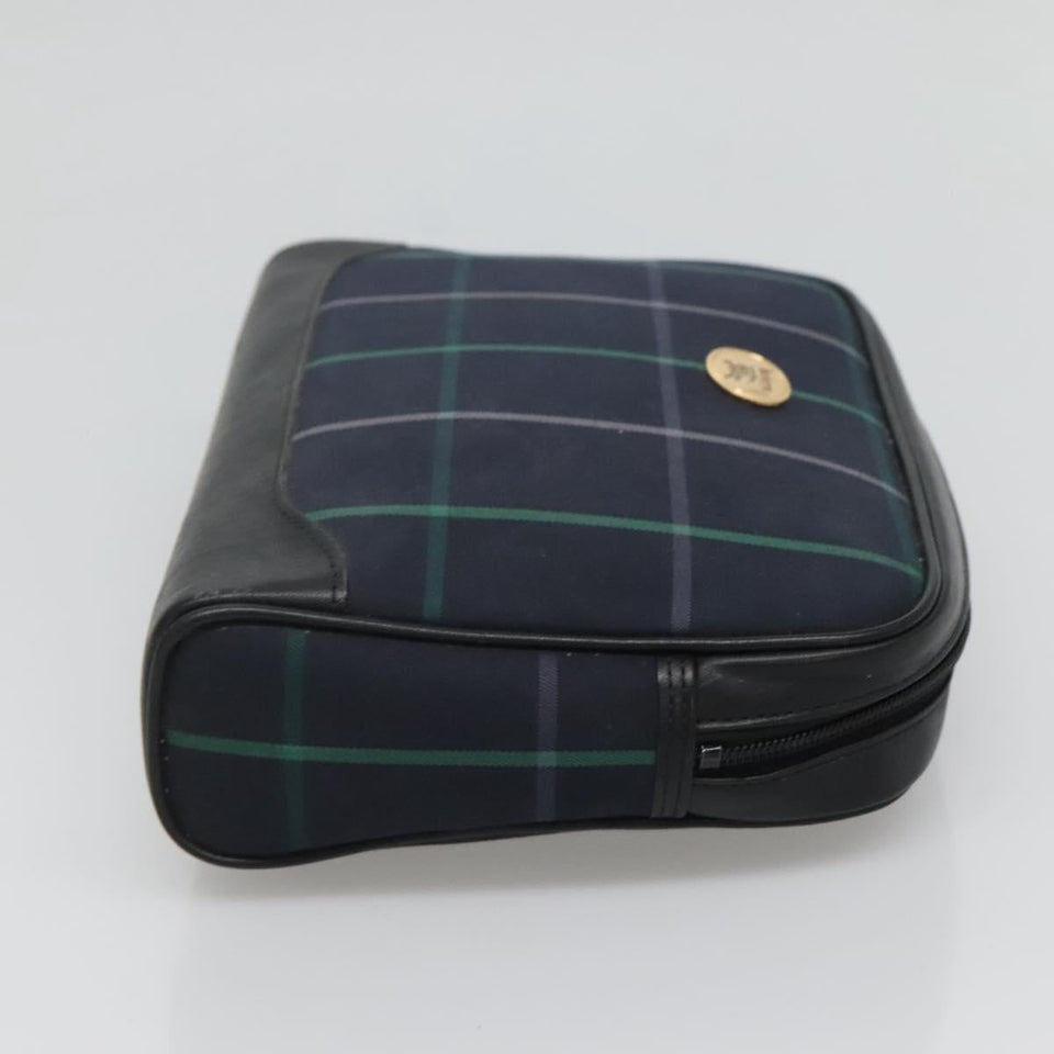 Burberry Navy Canvas Clutch Bag ( )