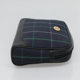 Burberry Navy Canvas Clutch Bag ( )