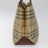 Burberry Haymarket Beige Canvas Handbag ( )