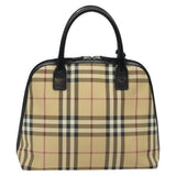 Burberry Nova Check Beige Canvas Handbag ( )