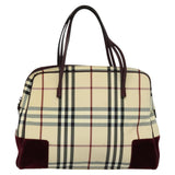 Burberry Nova Check Beige Synthetic Handbag ( )
