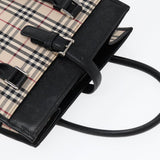 Burberry Nova Check Beige Canvas Handbag ( )