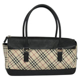 Burberry Nova Check Beige Canvas Handbag ( )