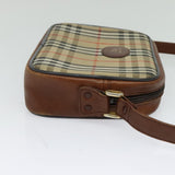 Burberry Nova Check Beige Canvas Shoulder Bag ( )