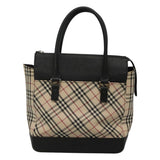 Burberry Nova Check Beige Canvas Handbag ( )