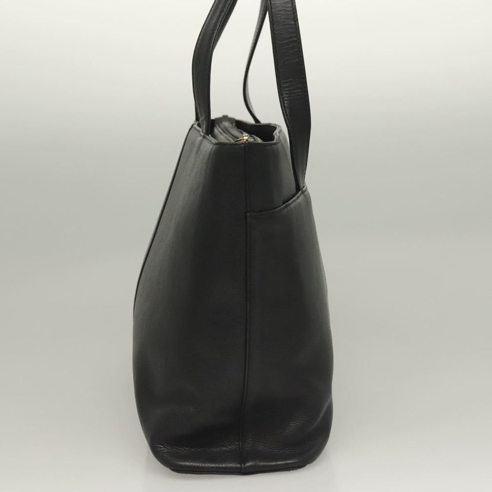 Burberry Black Leather Tote Bag ( )