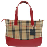 Burberry Nova Check Beige Canvas Handbag ( )