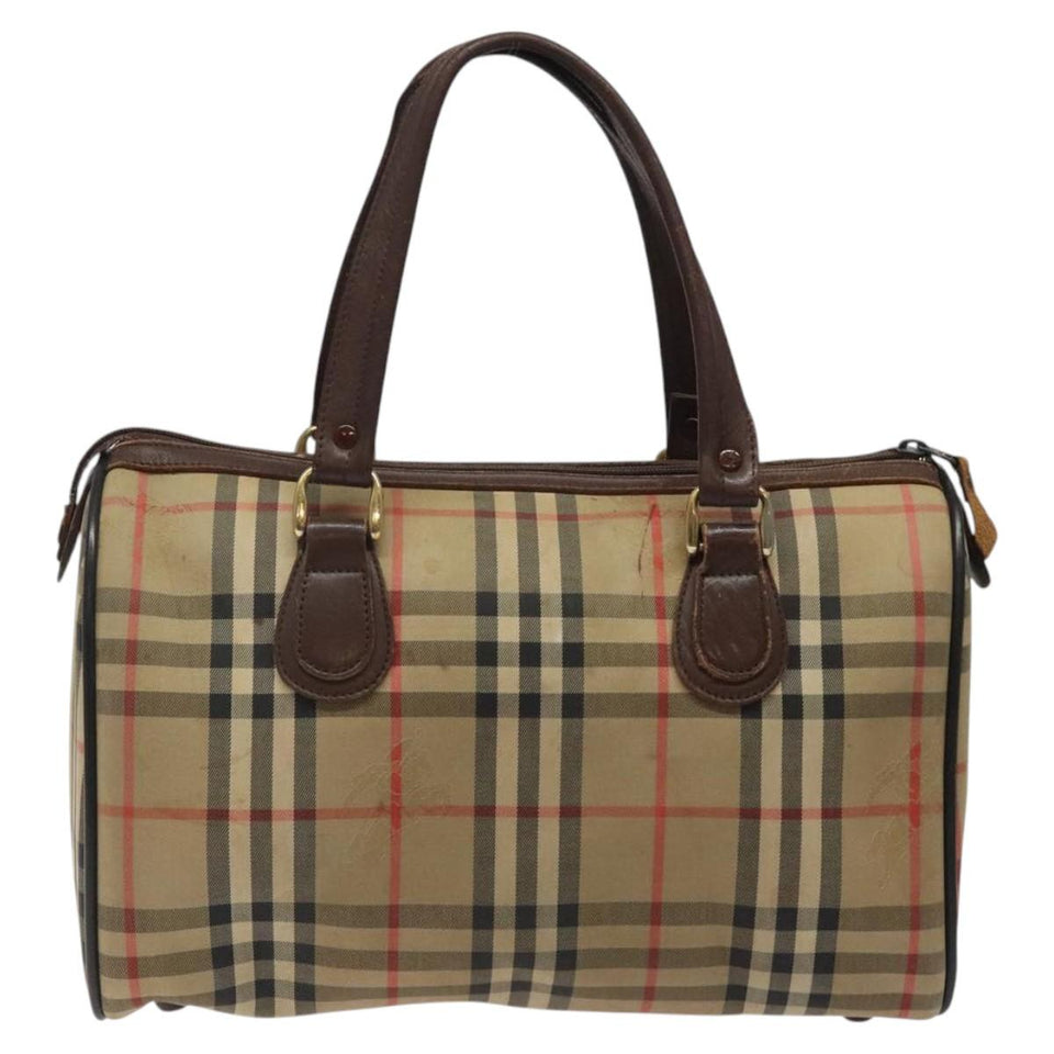 Burberry Nova Check Beige Canvas Travel Bag ( )