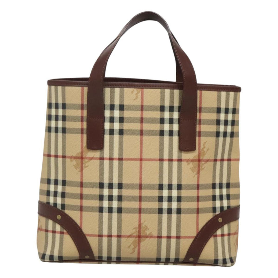 Burberry Nova Check Beige Canvas Tote Bag ( )
