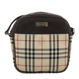 Burberry Nova Check Beige Canvas Shoulder Bag ( )