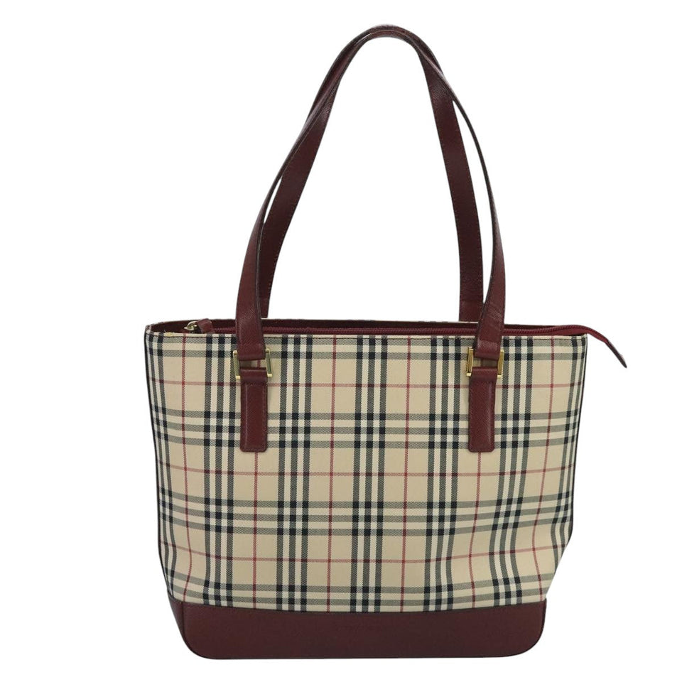 Burberry Nova Check Beige Canvas Tote Bag ( )