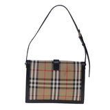 Burberry Nova Check Beige Canvas Shoulder Bag ( )