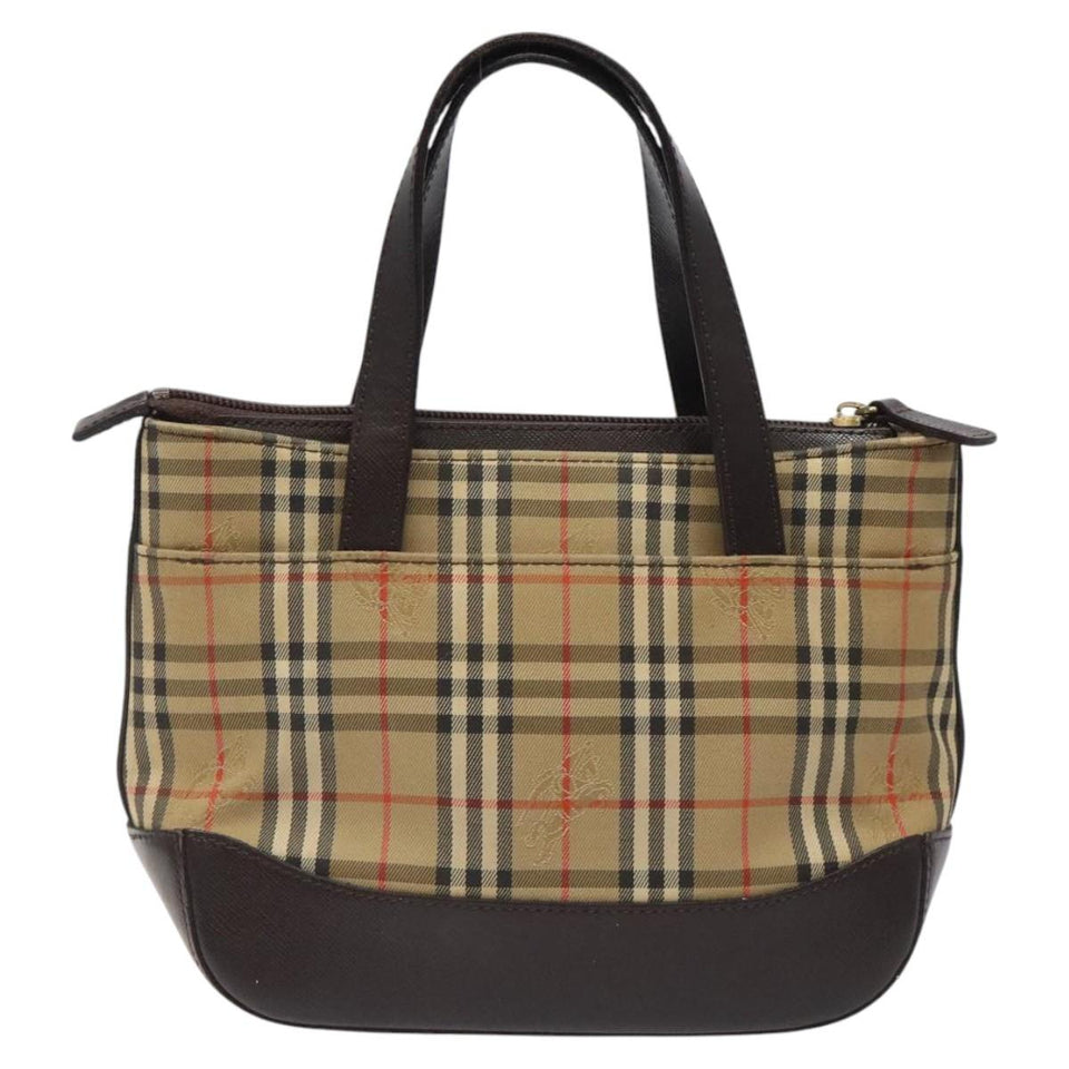 Burberry Nova Check Beige Canvas Handbag ( )
