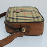 Burberry Nova Check Beige Canvas Shoulder Bag ( )