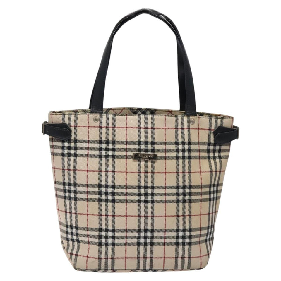 Burberry Nova Check Beige Canvas Tote Bag ( )