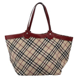 Burberry Nova Check Beige Canvas Tote Bag ( )
