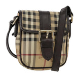 Burberry Nova Check Beige Canvas Shoulder Bag ( )