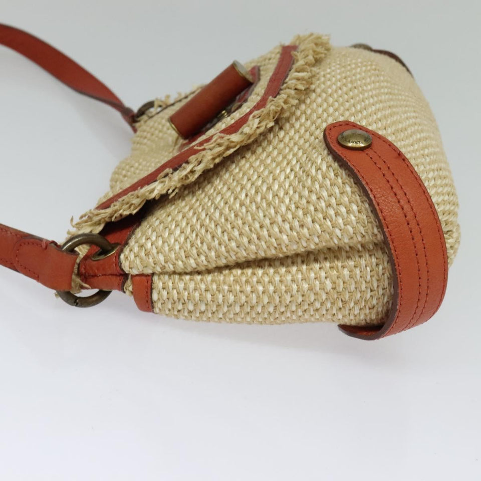 Burberry Blue Label Beige Wicker Shoulder Bag ( )