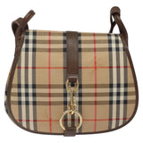 Burberry Haymarket Beige Canvas Shoulder Bag ( )
