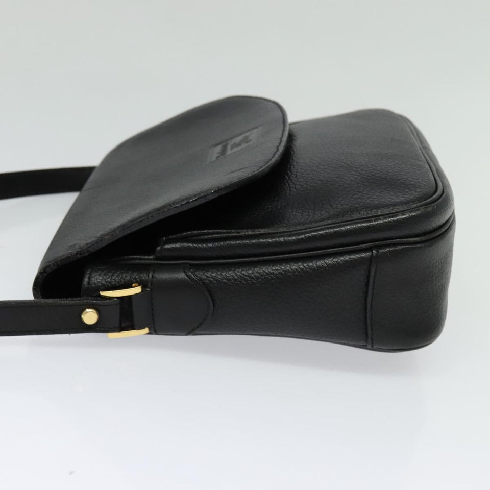 Burberry Nova Check Black Leather Shoulder Bag ( )