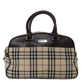 Burberry Nova Check Beige Synthetic Handbag ( )