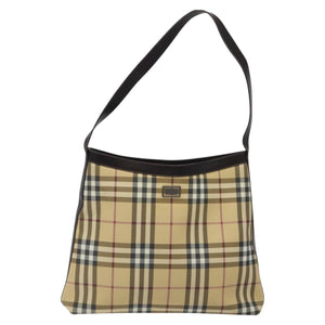 Burberry Nova Check Beige Canvas Shoulder Bag ( )