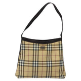 Burberry Nova Check Beige Canvas Shoulder Bag ( )