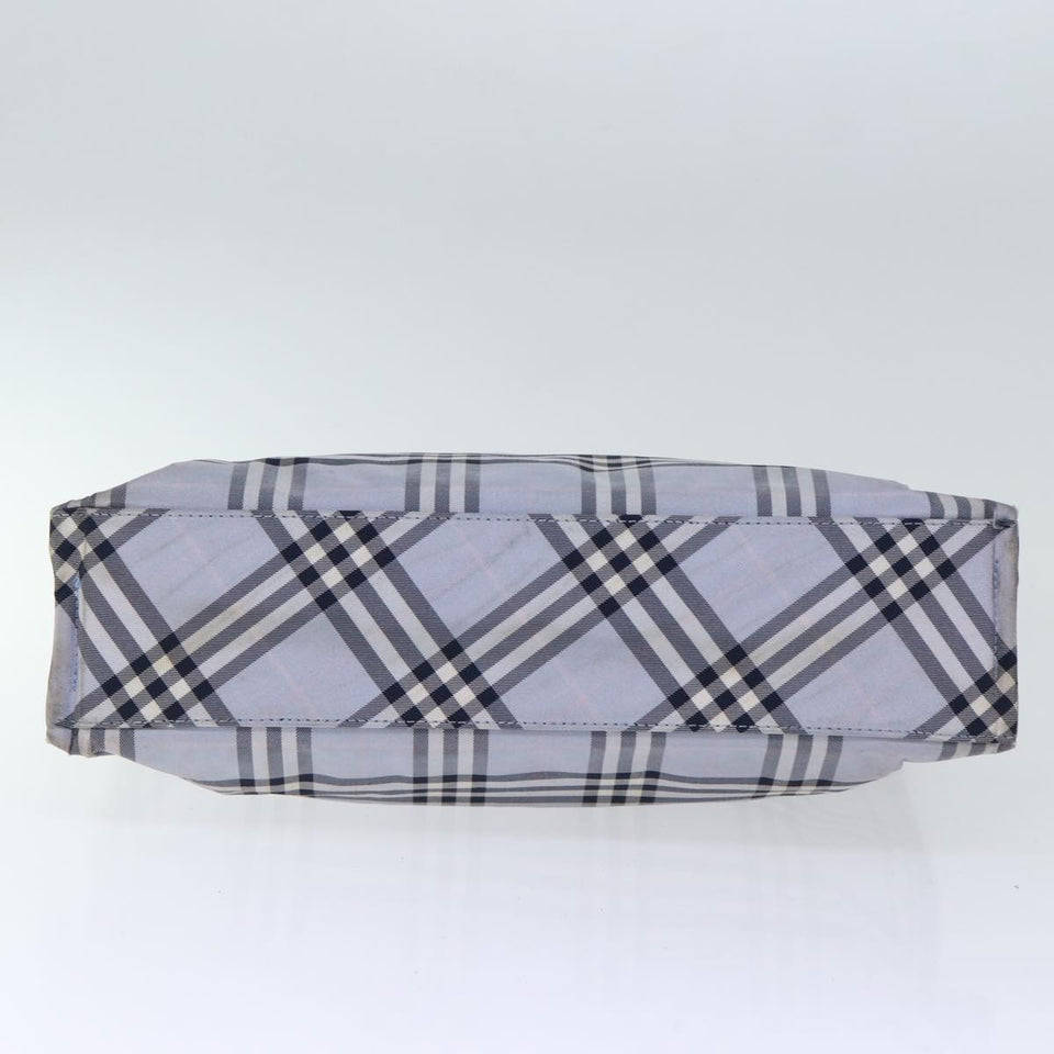 Burberry Nova Check Blue Synthetic Handbag ( )
