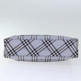 Burberry Nova Check Blue Synthetic Handbag ( )