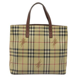 Burberry Nova Check Beige Canvas Tote Bag ( )