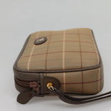 Burberry Nova Check Beige Canvas Clutch Bag ( )