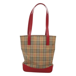 Burberry Nova Check Beige Canvas Shoulder Bag ( )