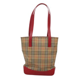 Burberry Nova Check Beige Canvas Shoulder Bag ( )